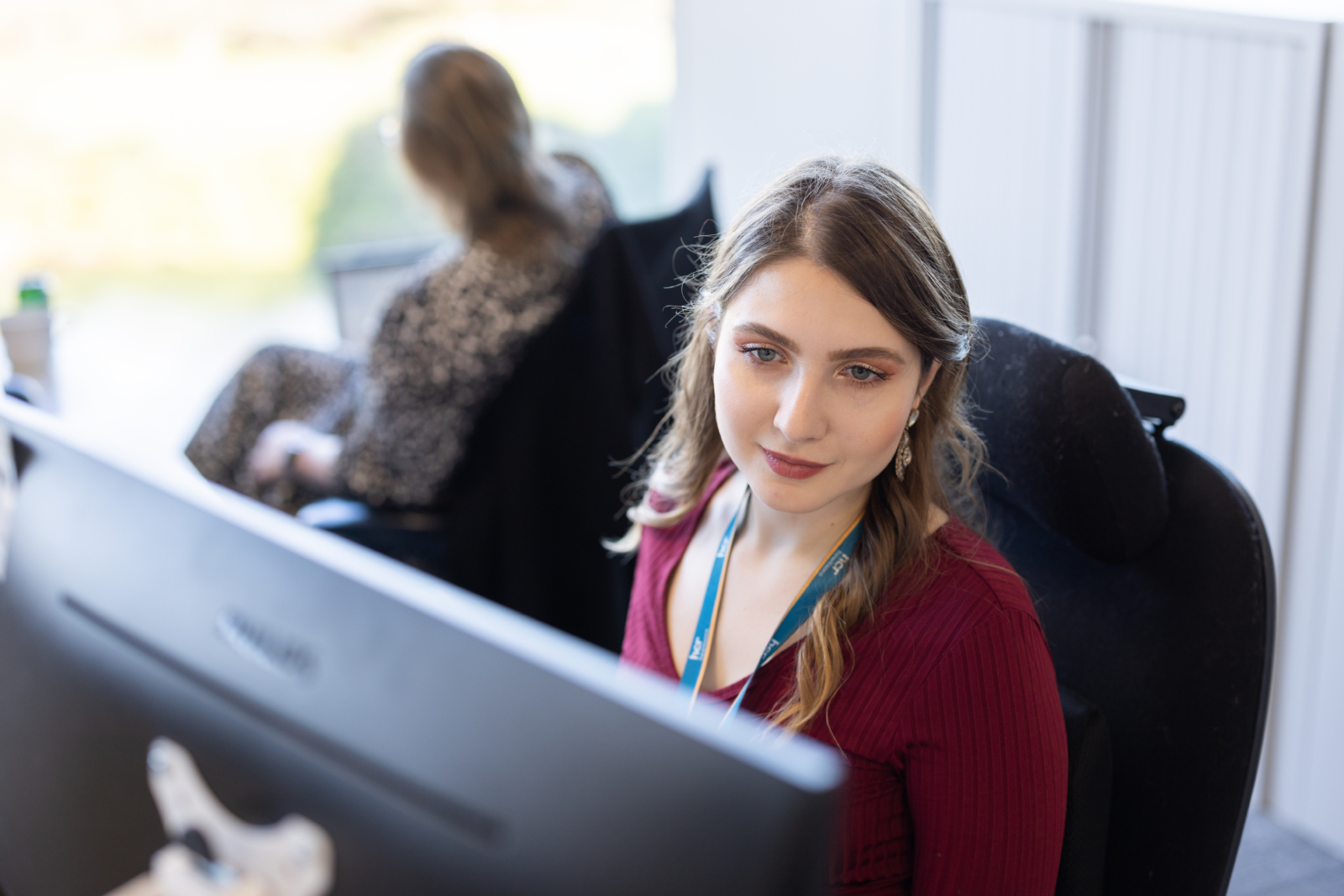 Solicitor using a computer