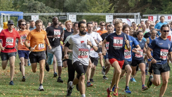 Photo of runners for Chariots of Fire in Cambridge