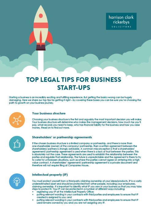 Top Legal Tips for Business Start-ups