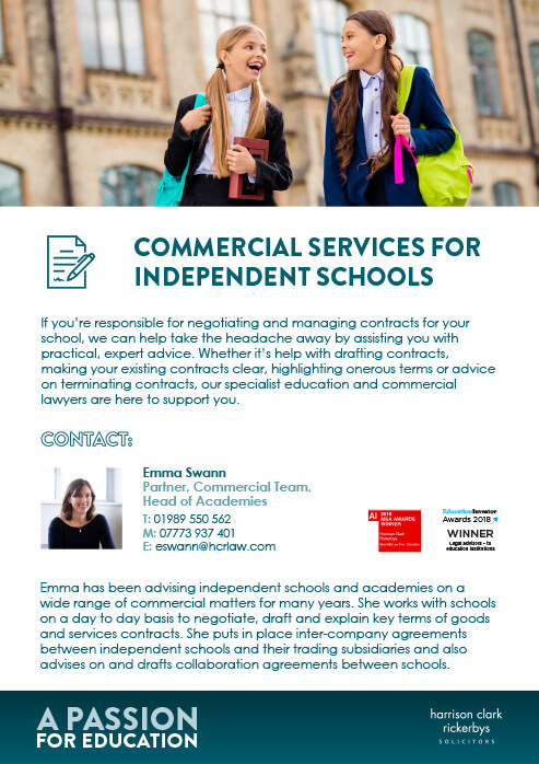 Commercial Services for Independent Schools