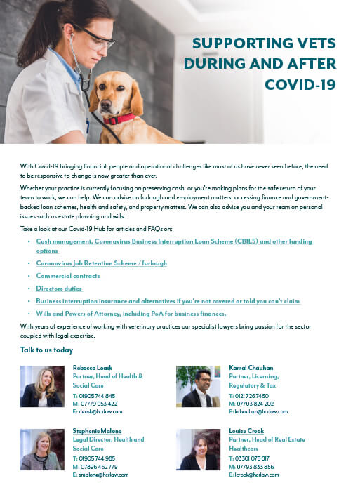 Supporting Vets during and after Covid-19