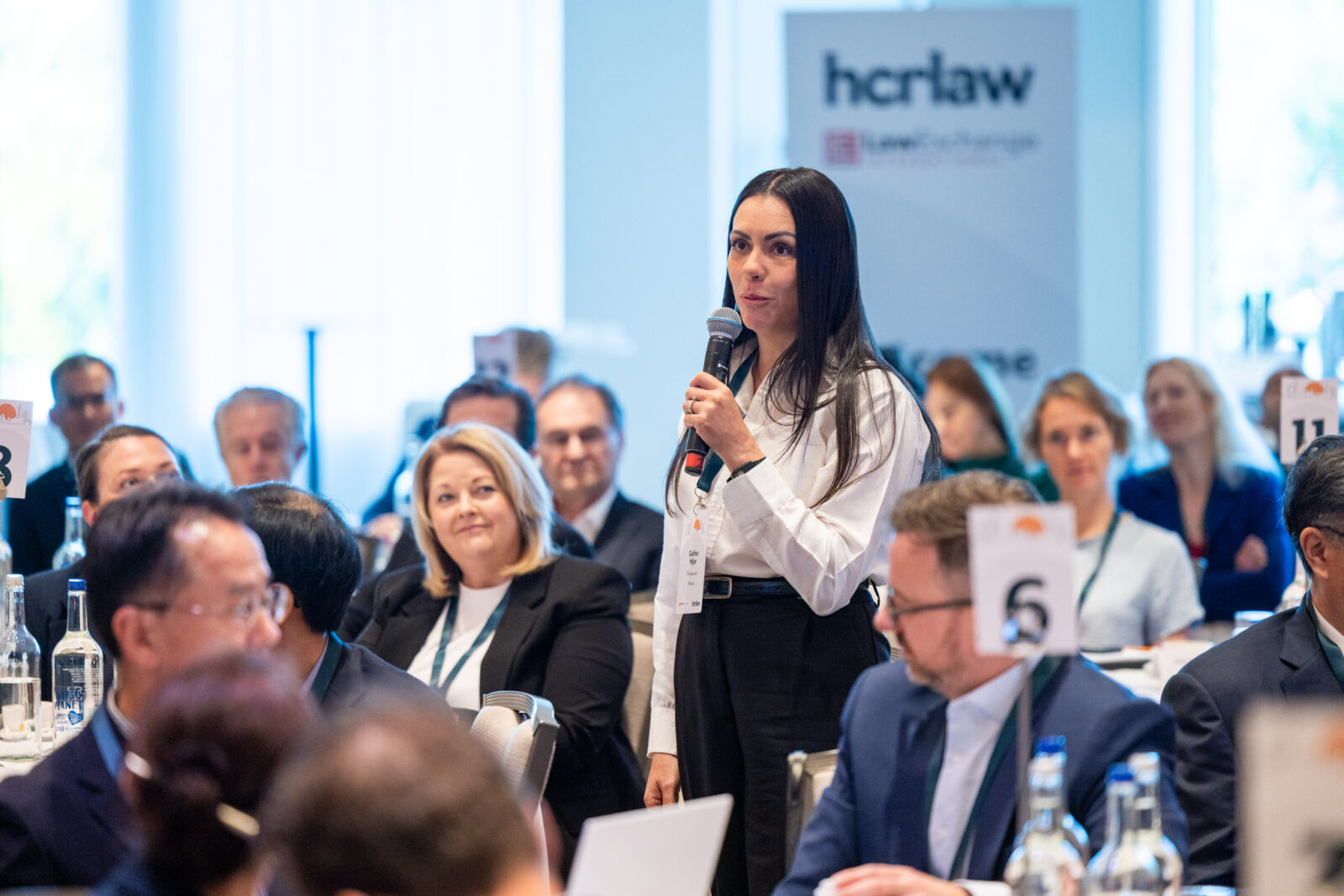 A delegate speaking at the LawExchange International Conference