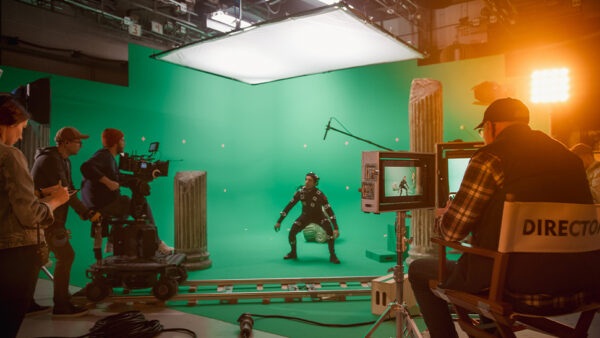 Greenscreen showing Ai in Film