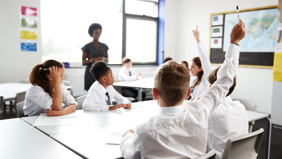 Kids in a classroom