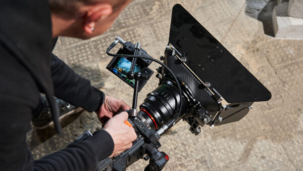 An image of a production movie camera