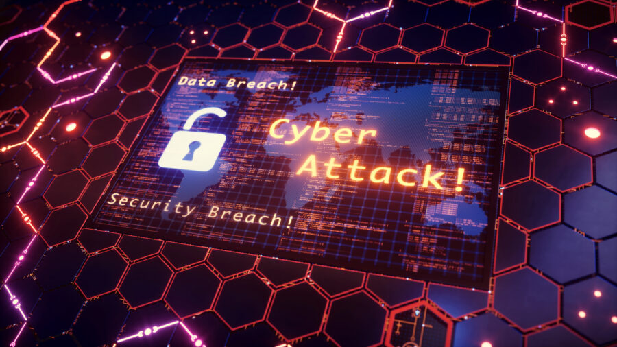 image representing a cyber attack
