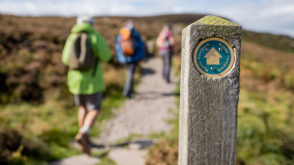 photo of people walking on a right of way