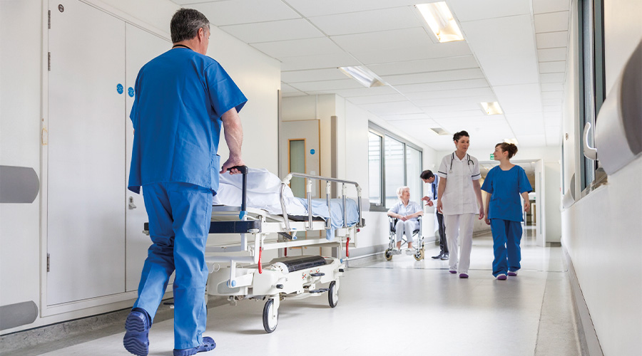 A picture of hospital staff