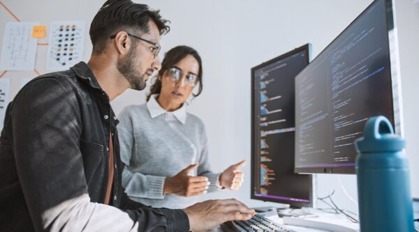 People discussing cyber security