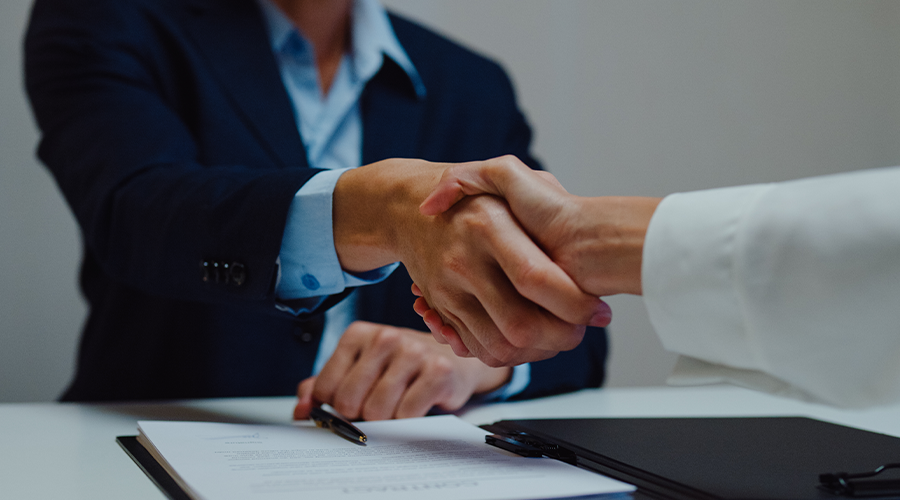 A handshake