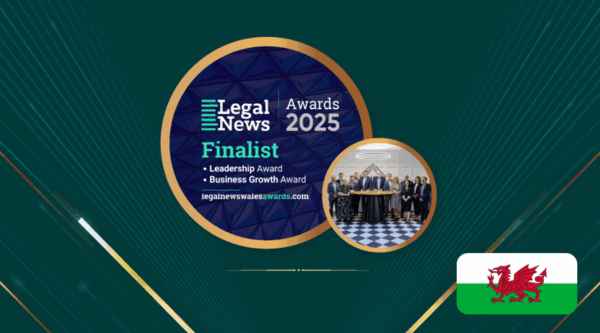 Legal News Award with Welsh Flag