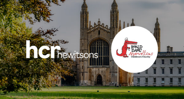 Photo of King's College with Road Dahl Charity logo over the top