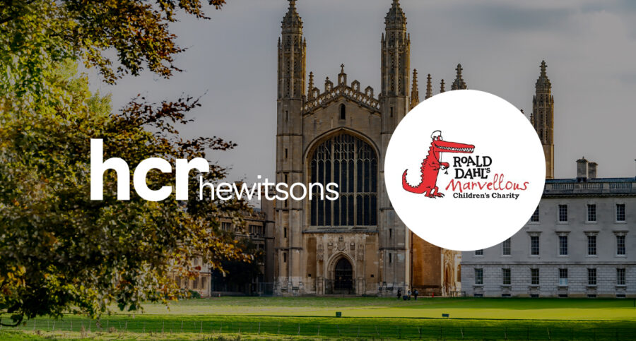Photo of King's College with Road Dahl Charity logo over the top