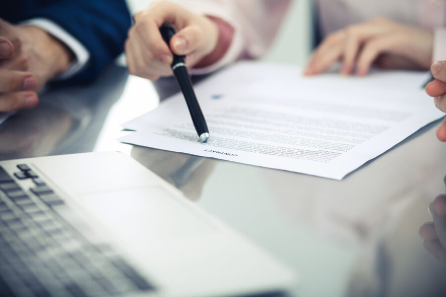 A person holding an NDA agreement