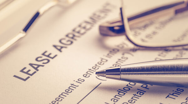 A picture of a lease agreement
