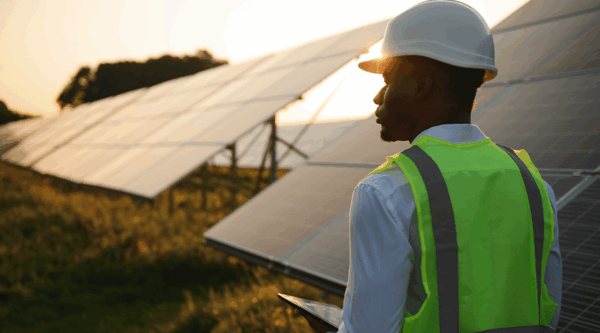Solar panels in Africa