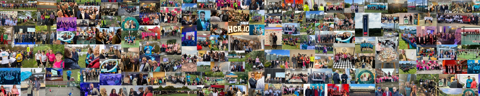 A collage of our charity events