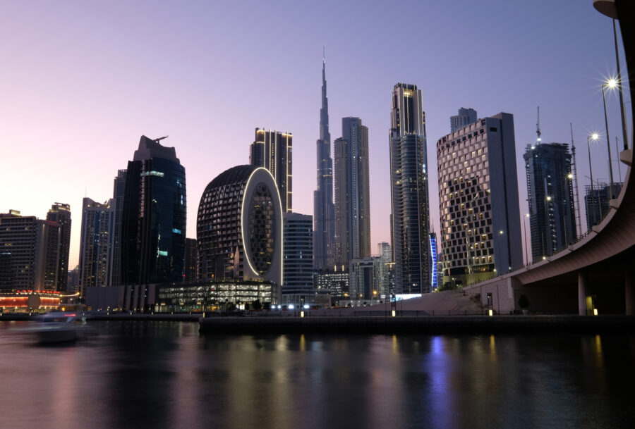 The Dubai skyline