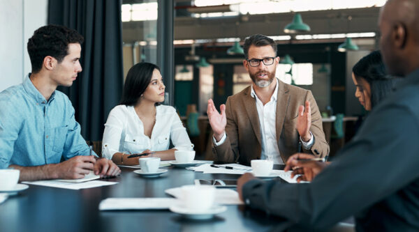 A trade union meeting