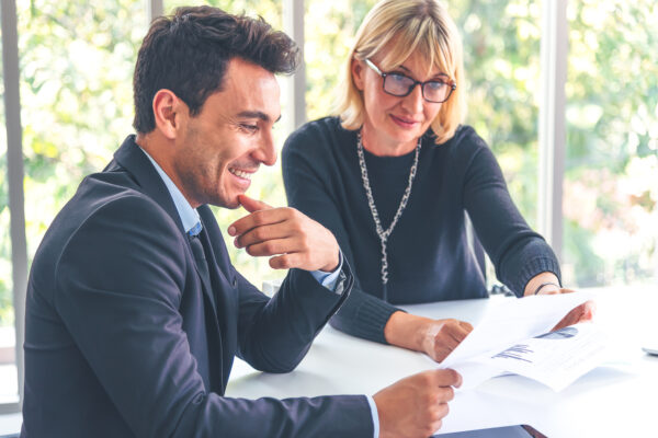 A solicitor and their client