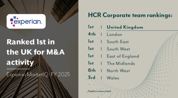 HCR leads Experian M&A activity in the UK
