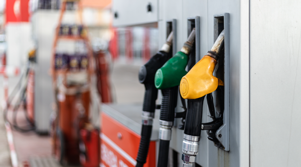 Pumps in a petrol station