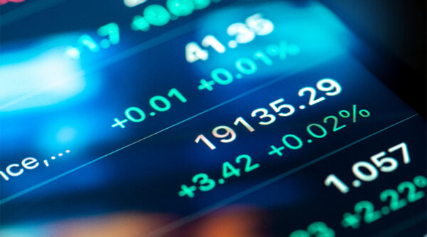 An image of a stock ticker