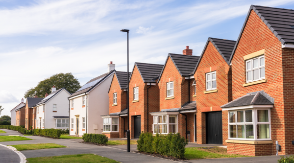 Row of new houses