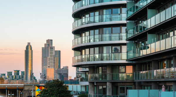 Skyscraper buildings in London