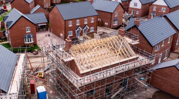 A house under construction