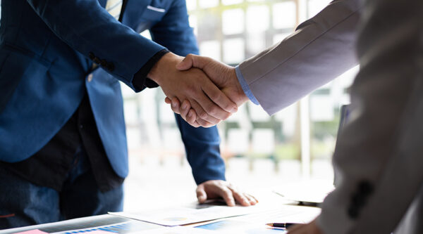 Business handshake