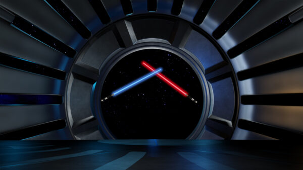 Two lightsabres
