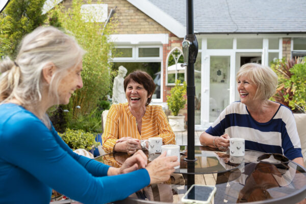 Retirees enjoying their property