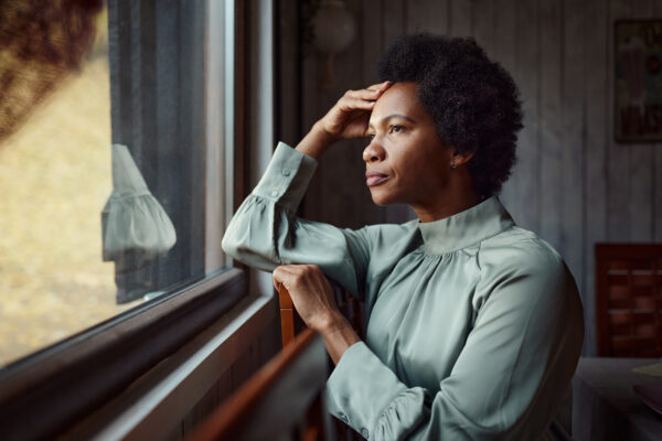 A woman at a window