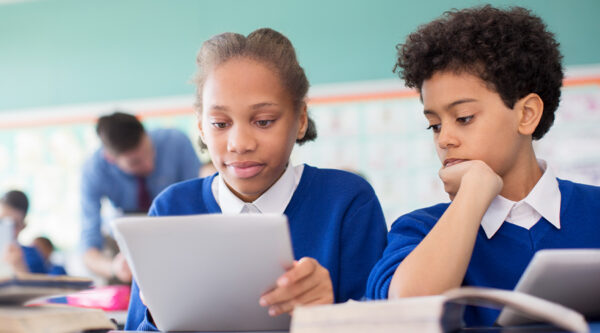 Children using AI