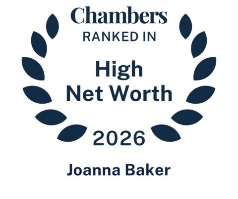 Ranked in High Net Worth Guide – Joanna Baker