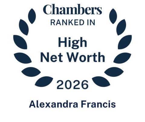 Ranked in High Net Worth Guide – Alexandra Francis