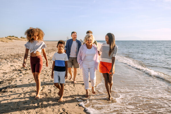 Myths about trusts showing a family on the beach
